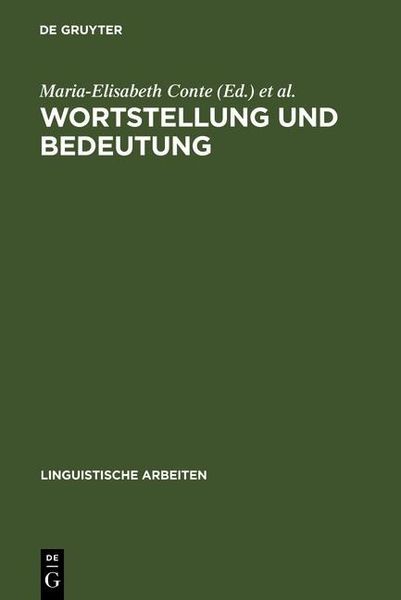Produktbild: Wortstellung und Bedeutung