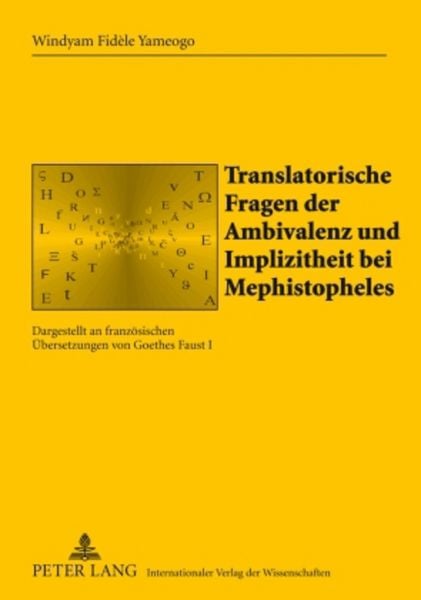 Produktbild: Translatorische Fragen der Ambivalenz und Implizitheit bei Mephistopheles