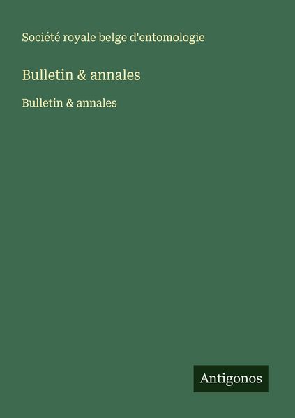 Produktbild: Bulletin & annales