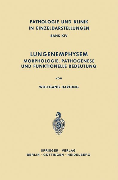 Lungenemphysem, Taschenbuch von W. Hartung, Springer Berlin, 9783642873829