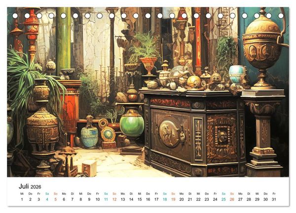 Produktbild: Szenen aus dem Antiken Griechenland (Tischkalender 2026 DIN A5 quer), CALVENDO Monatskalender