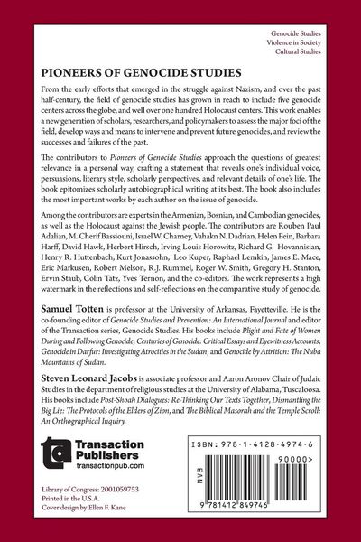 Produktbild: Pioneers of Genocide Studies