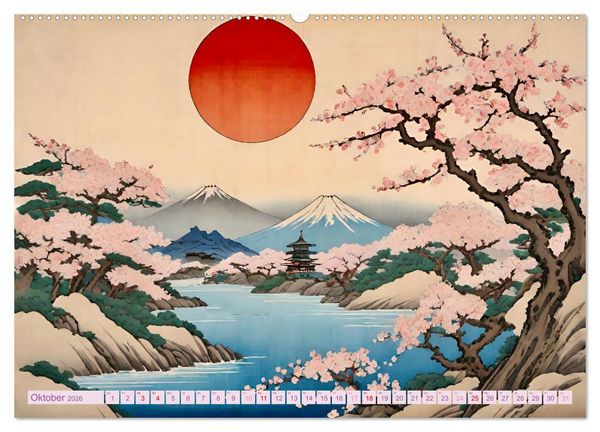 Produktbild: Hanami in Japan (hochwertiger Premium Wandkalender 2026 DIN A2 quer), Kunstdruck in Hochglanz