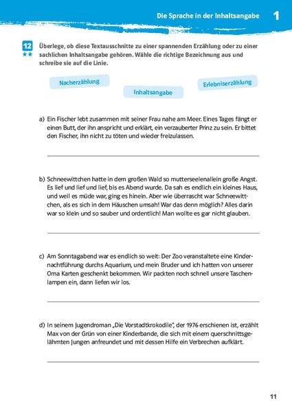 Produktbild: Klett 10-Minuten-Training Deutsch Aufsatz Inhaltsangabe 6. - 8. Klasse
