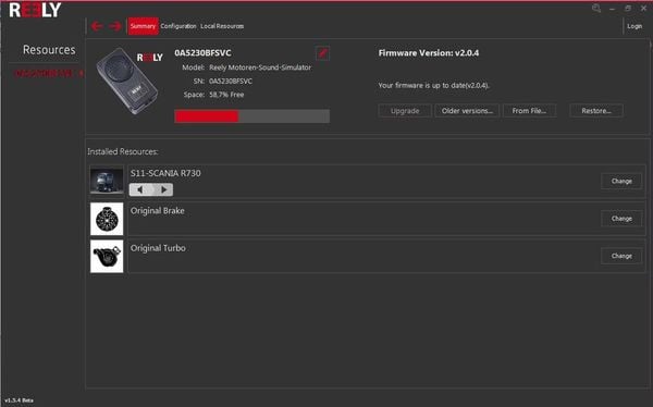 Produktbild: Reely V8 Sound Soundmodul V8 Motor 4 - 8V