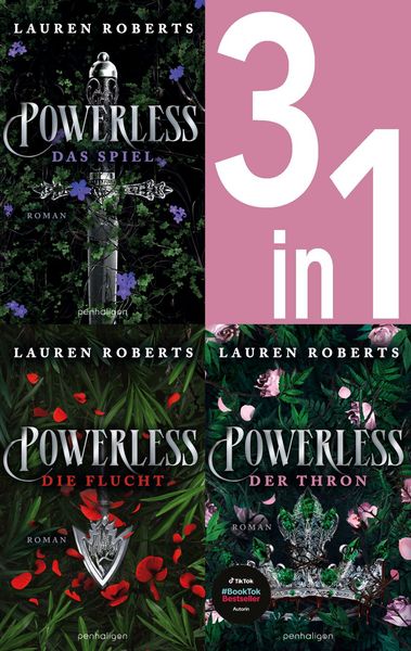 Produktbild: Die Powerless-Trilogie Band 1-3: Das Spiel / Die Flucht / Der Thron (3in1-Bundle)