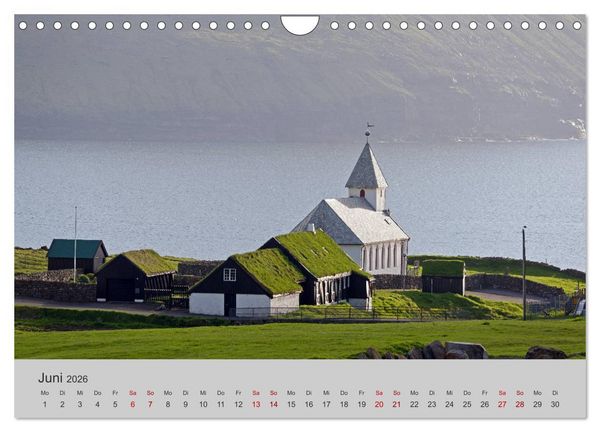 Produktbild: F&auml;r&ouml;er Inseln 2026 (Wandkalender 2026 DIN A4 quer), CALVENDO Monatskalender