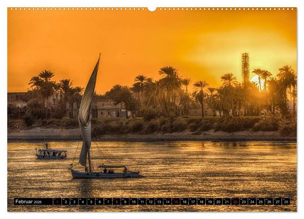 Produktbild: Abenteuer auf dem Nil. Eine Reise von Luxor nach Abu Simbel (hochwertiger Premium Wandkalender 2026 DIN A2 quer), Kunstdruck in Hochglanz