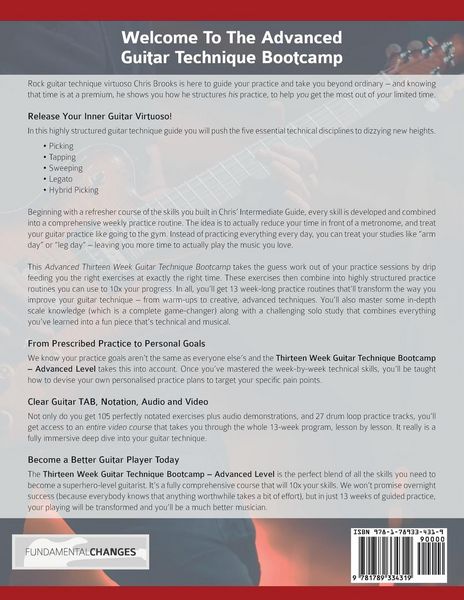 Produktbild: Thirteen Week Guitar Technique Bootcamp - Advanced Level
