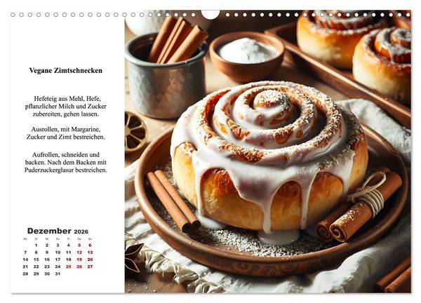 Produktbild: Green Delights - Ein Jahr voller veganer Gen&uuml;sse (Wandkalender 2026 DIN A3 quer), CALVENDO Monatskalender