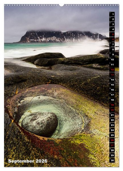 Produktbild: Lofoten. Poetische Landschaften (Wandkalender 2026 DIN A2 hoch), CALVENDO Monatskalender