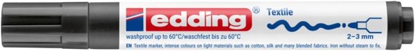 Produktbild: EDDING&reg; Textil Marker 4500, schwarz