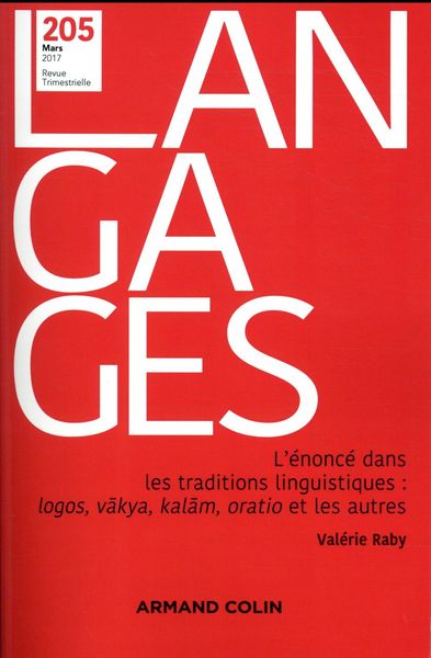 Produktbild: Langages no 205 1 2017 l enonce