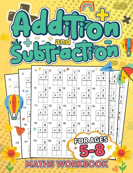 Produktbild: Addition and Subtraction Workbook for Kids Ages 5-8
