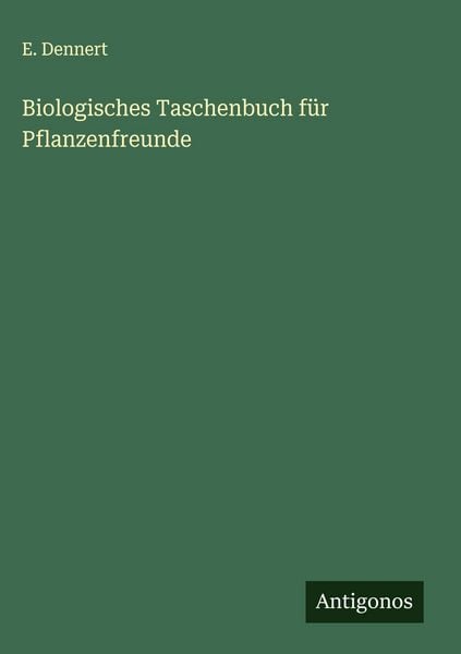 Produktbild: Biologisches Taschenbuch f&uuml;r Pflanzenfreunde