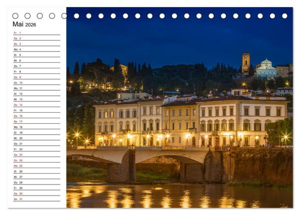 Produktbild: Impressionen aus FLORENZ (Tischkalender 2026 DIN A5 quer), CALVENDO Monatskalender