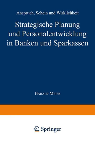 Produktbild: Strategische Planung und Personalentwicklung in Banken und Sparkassen