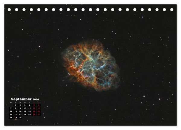 Produktbild: InfinityAstro - die Unendlichkeit im Bild - Astrofotos von Roland Schliessus (Tischkalender 2026 DIN A5 quer), CALVENDO Monatskalender