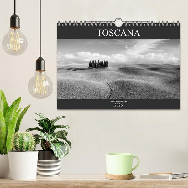 Produktbild: Toscana - monocromatico (Wandkalender 2026 DIN A4 quer), CALVENDO Monatskalender