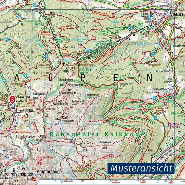 KOMPASS Wanderkarte Allgäuer Alpen, Kleinwalsertal