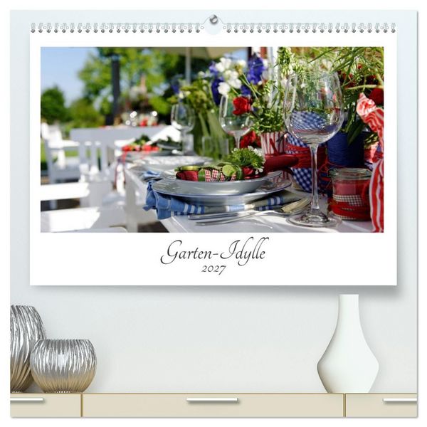 Produktbild: Garten-Idylle 2027 (hochwertiger Premium Wandkalender 2027 DIN A2 quer), Kunstdruck in Hochglanz