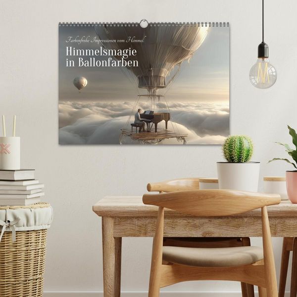 Produktbild: Himmelsmagie in Ballonfarben (Wandkalender 2026 DIN A3 quer), CALVENDO Monatskalender