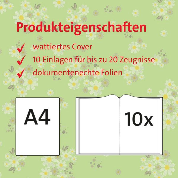 Produktbild: Zeugnismappe mit Design, Reh