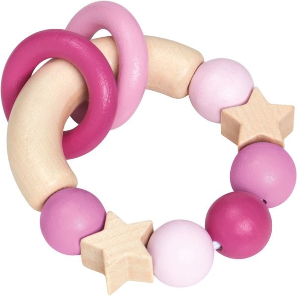 Selecta 64000 - bellybutton, Glücksgriff, Stern-Greifling, rosa, 7,5 cm