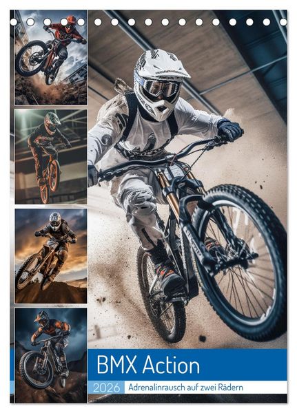Produktbild: BMX Action (Tischkalender 2026 DIN A5 hoch), CALVENDO Monatskalender