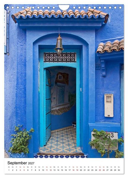Produktbild: Marokko - Chefchaouen (Wandkalender 2027 DIN A4 hoch), CALVENDO Monatskalender