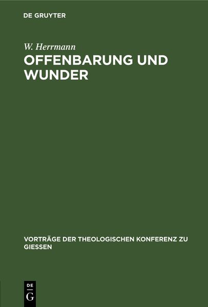 Produktbild: Offenbarung und Wunder