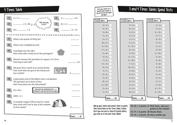 Produktbild: KS2 Times Tables Practice Workbook