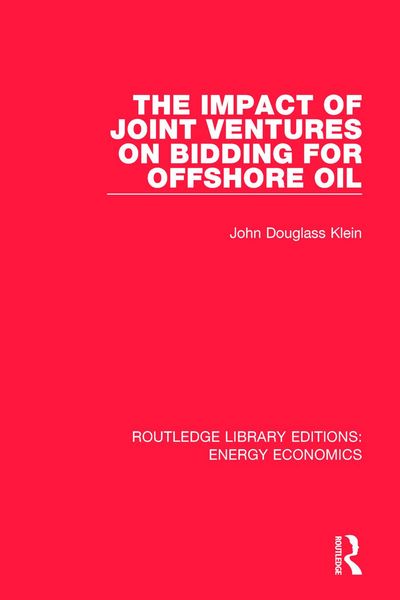 Produktbild: The Impact of Joint Ventures on Bidding for Offshore Oil