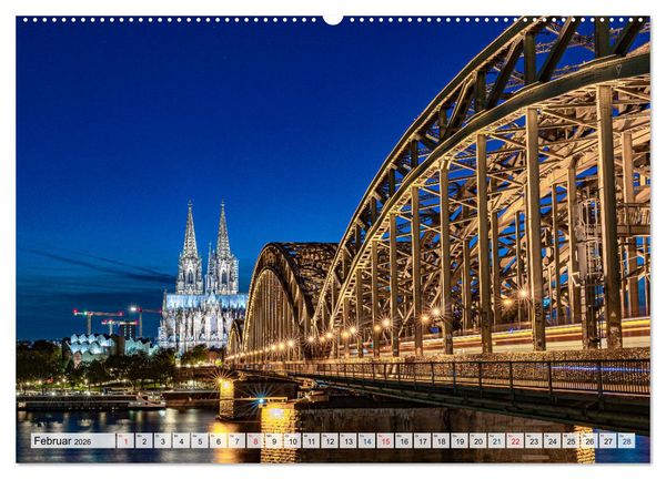 Produktbild: K&ouml;lsche Impressionen bei Tag und Nacht (Wandkalender 2026 DIN A2 quer), CALVENDO Monatskalender