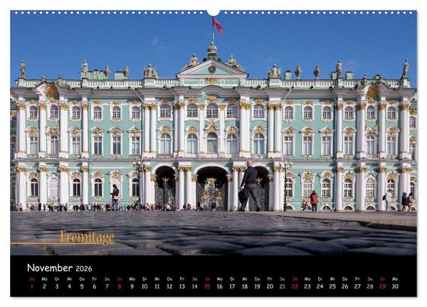 Produktbild: Von Moskau nach St. Petersburg (Wandkalender 2026 DIN A2 quer), CALVENDO Monatskalender