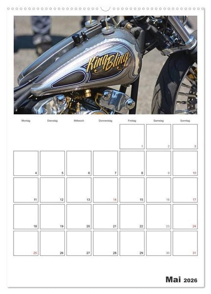 Produktbild: Best of Harley-Davidson Custom-Style 2026 (Wandkalender 2026 DIN A2 hoch), CALVENDO Monatskalender
