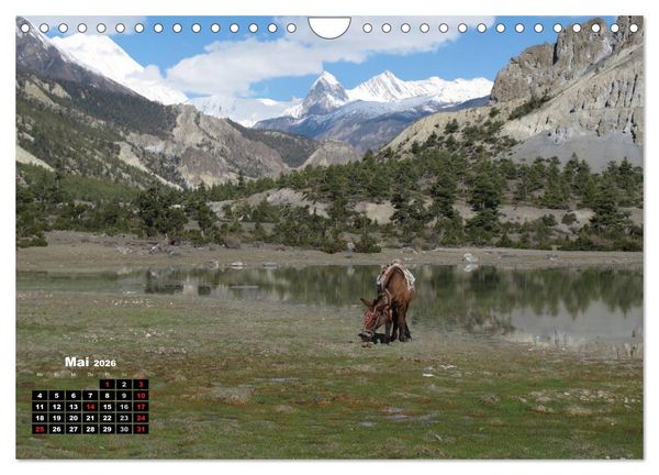 Produktbild: Nepal 2026 Menschen, Berge und G&ouml;tter zwischen Annapurna und Marsyangdi (Wandkalender 2026 DIN A4 quer), CALVENDO Monatskalender