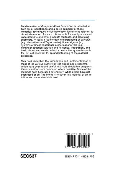 Produktbild: Fundamentals of Computer-Aided Circuit Simulation
