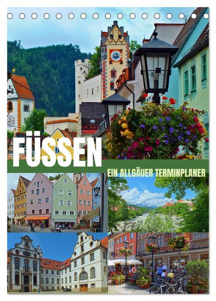Füssen - Ein Allgäuer Terminplaner (Tischkalender 2026 DIN A5 hoch), CALVENDO Monatskalender