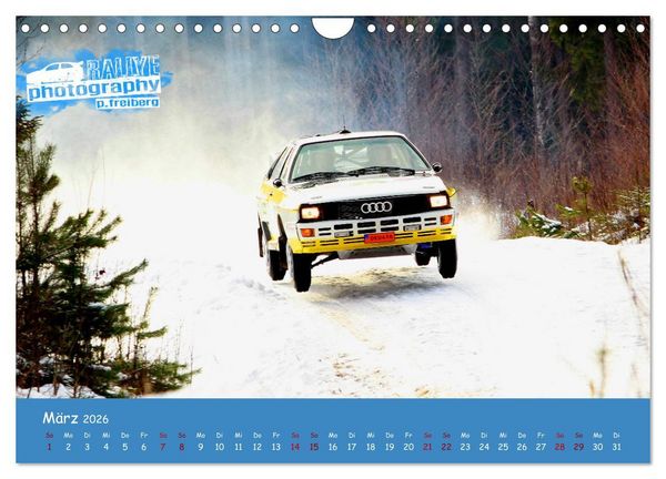 Produktbild: WRC Schweden White Open 2026 (Wandkalender 2026 DIN A4 quer), CALVENDO Monatskalender