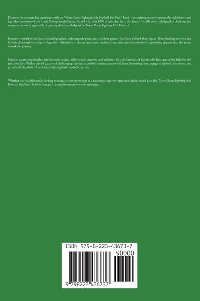 Produktbild: Notre Dame Fighting Irish Football Fun Facts