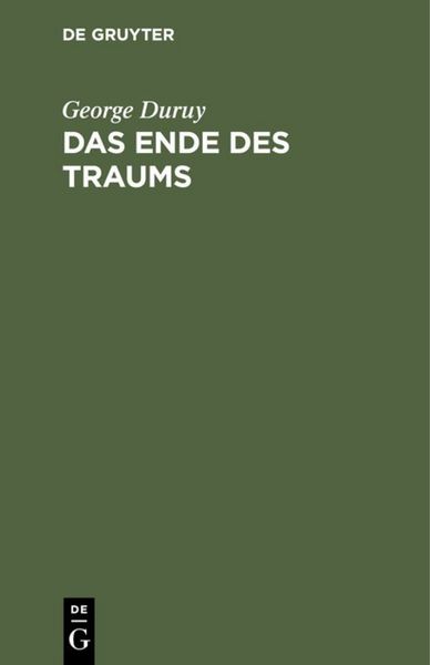 Produktbild: Das Ende des Traums