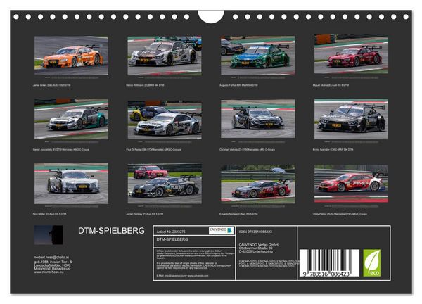 Produktbild: DTM-SPIELBERG (Wandkalender 2026 DIN A4 quer), CALVENDO Monatskalender