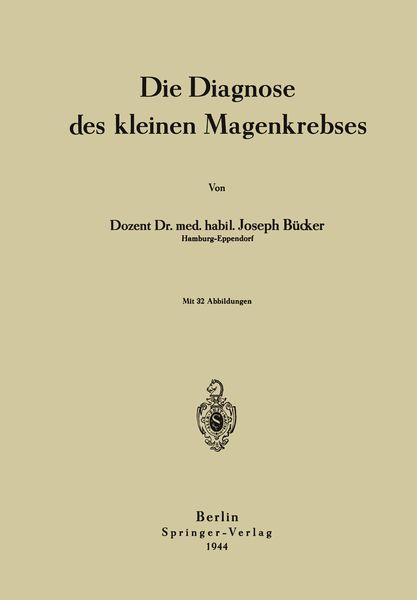 Produktbild: Die Diagnose des kleinen Magenkrebses