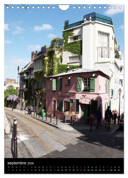 Produktbild: Lumi&egrave;res de Montmartre (Calendrier mural 2026 DIN A4 horizontal), CALVENDO calendrier mensuel
