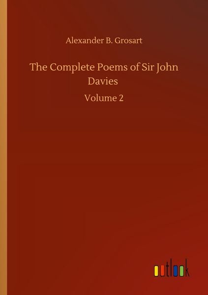 Produktbild: The Complete Poems of Sir John Davies