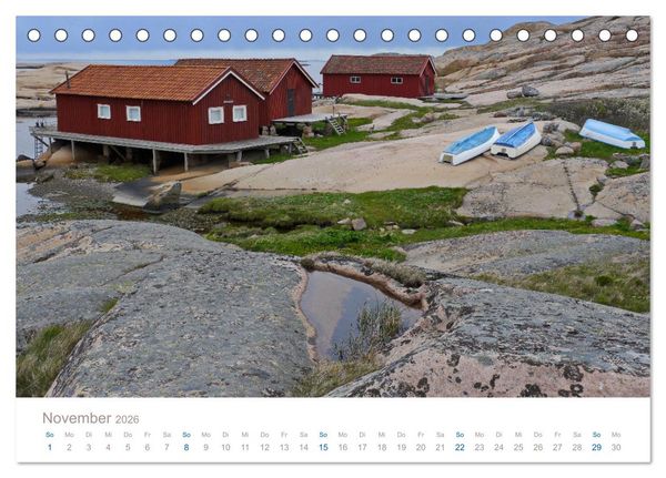 Produktbild: Bohusl&auml;n - Idyllische Sch&auml;renlandschaft an Schwedens Westk&uuml;ste (Tischkalender 2026 DIN A5 quer), CALVENDO Monatskalender