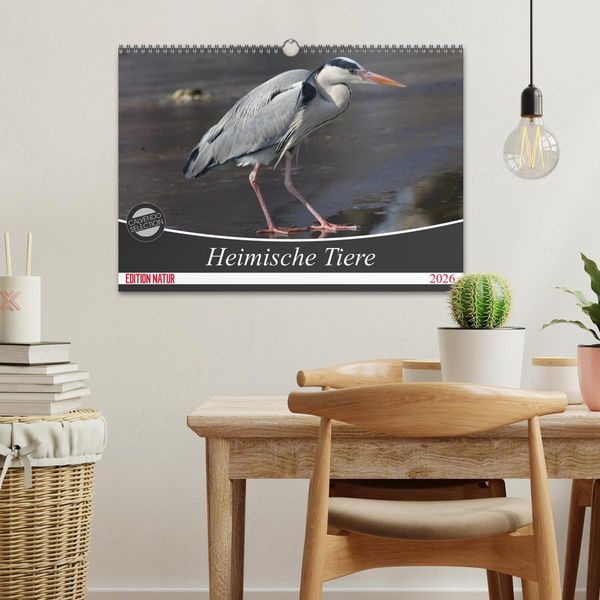 Produktbild: Heimische Tiere (Wandkalender 2026 DIN A3 quer), CALVENDO Monatskalender