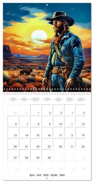 Produktbild: Man and Horse - Western Life (Wall Calendar 2026 12 &times; 12 Inch) CALVENDO 12 Month Wall Calendar