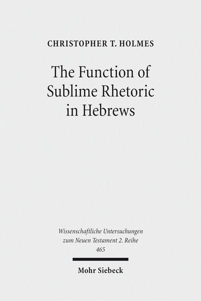 Produktbild: The Function of Sublime Rhetoric in Hebrews